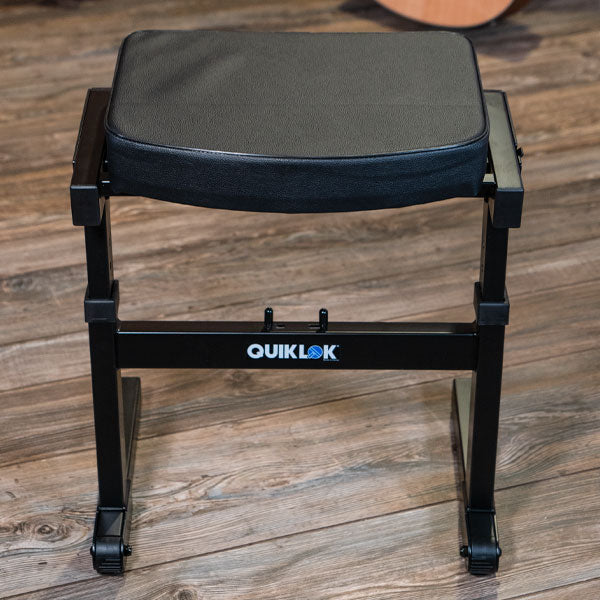 Quik Lok BZ-7BK Heavy Duty Fast Set Up Guitar Stool For any seated Musicians