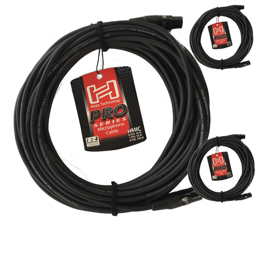 Hosa Pro HMIC-050 Microphone Cable (50 Feet) , REAN XLR3F to XLR3M, 50 ft Black NEW