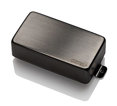 EMG 81 Active Ceramic Humbucker Guitar Pickup - Brushed Black Chrome-NEW