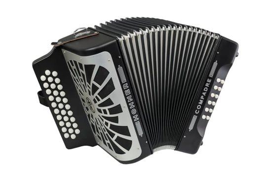 Hohner Compadre Diatonic Accordion - Keys of F/Bb/Eb - Black -NEW