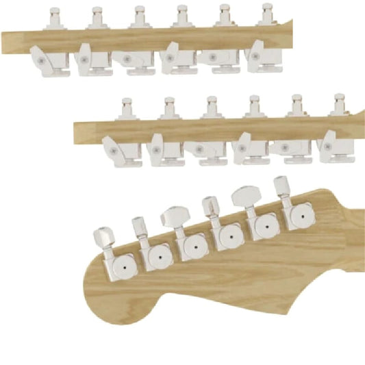 New - Hipshot Guitar Tuner Upgrade Kit Fender® Directrofit™ GRIP-LOCK™ CLOSED NICKLE