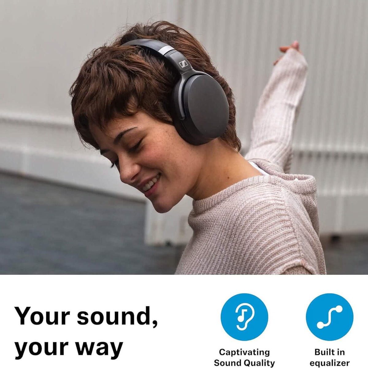 Sennheiser HD 450BT Active Noise Cancellation Wireless Headphone