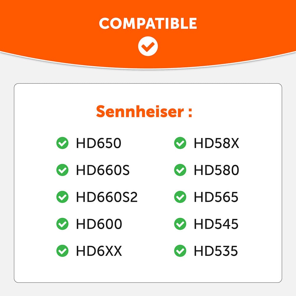 Sennheiser HD6XX & HD600 Cooling Gel Earpads Compatible with HD650 HD660S HD600 HD6XX HD58X HD580 HD565 HD545 HD535 Wicked Cushions