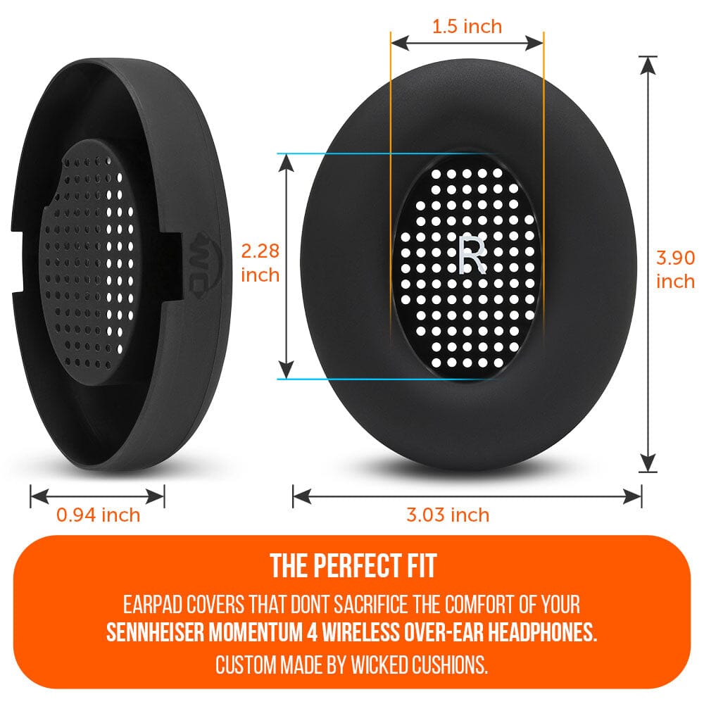 Earpad Sweat Covers Custom Fit for Sennheiser Momentum 4 Wireless WC SweatZ