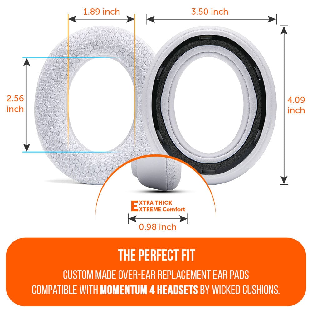 WC FreeZe Cooling Gel Earpads for Sennheiser Momentum 4 Wireless