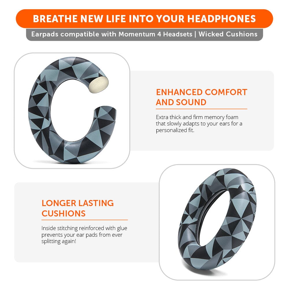 Sennheiser Momentum 4 Replacement Extra Thick Earpads WC PadZ Momentum 4
