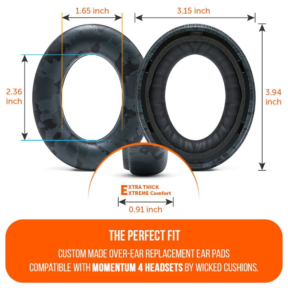 Sennheiser Momentum 4 Replacement Extra Thick Earpads WC PadZ Momentum 4
