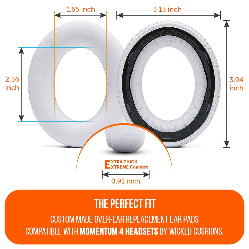 Sennheiser Momentum 4 Replacement Extra Thick Earpads WC PadZ Momentum 4