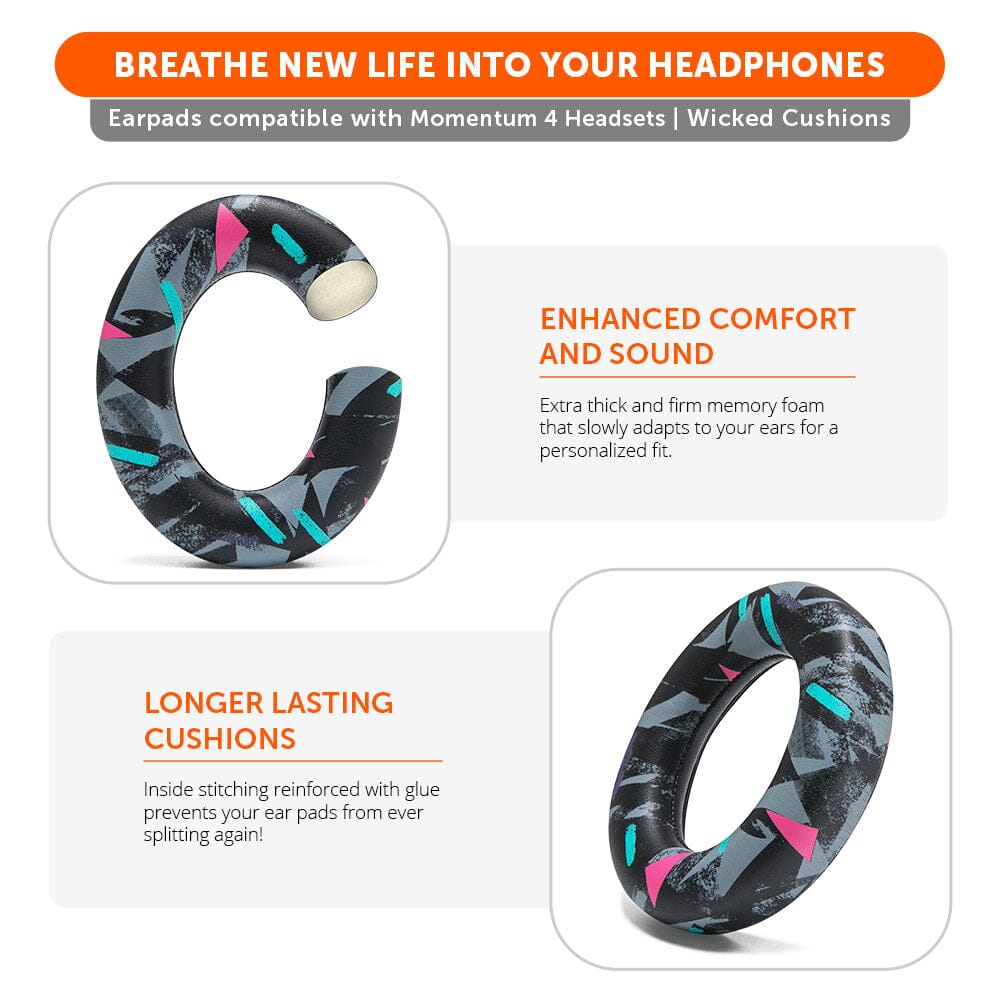 Sennheiser Momentum 4 Replacement Extra Thick Earpads WC PadZ Momentum 4