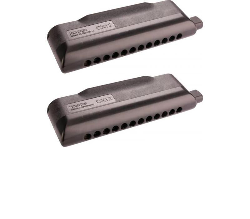 Hohner 7545-BB CX-12 Black; Key of Bb- Professional series- NEW