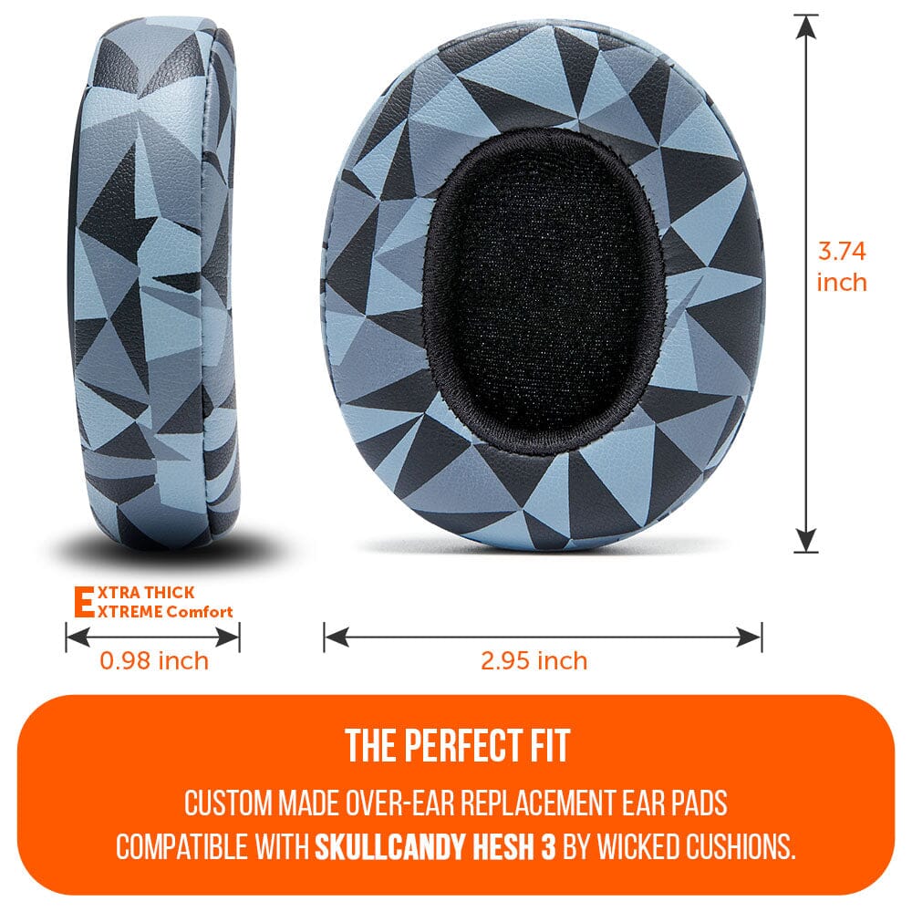 Skullcandy Hesh 3 Replacement Earpads PU Leather Over-Ear Cushions