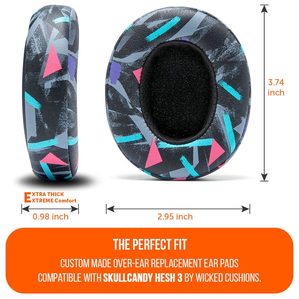 Skullcandy Hesh 3 Replacement Earpads PU Leather Over-Ear Cushions