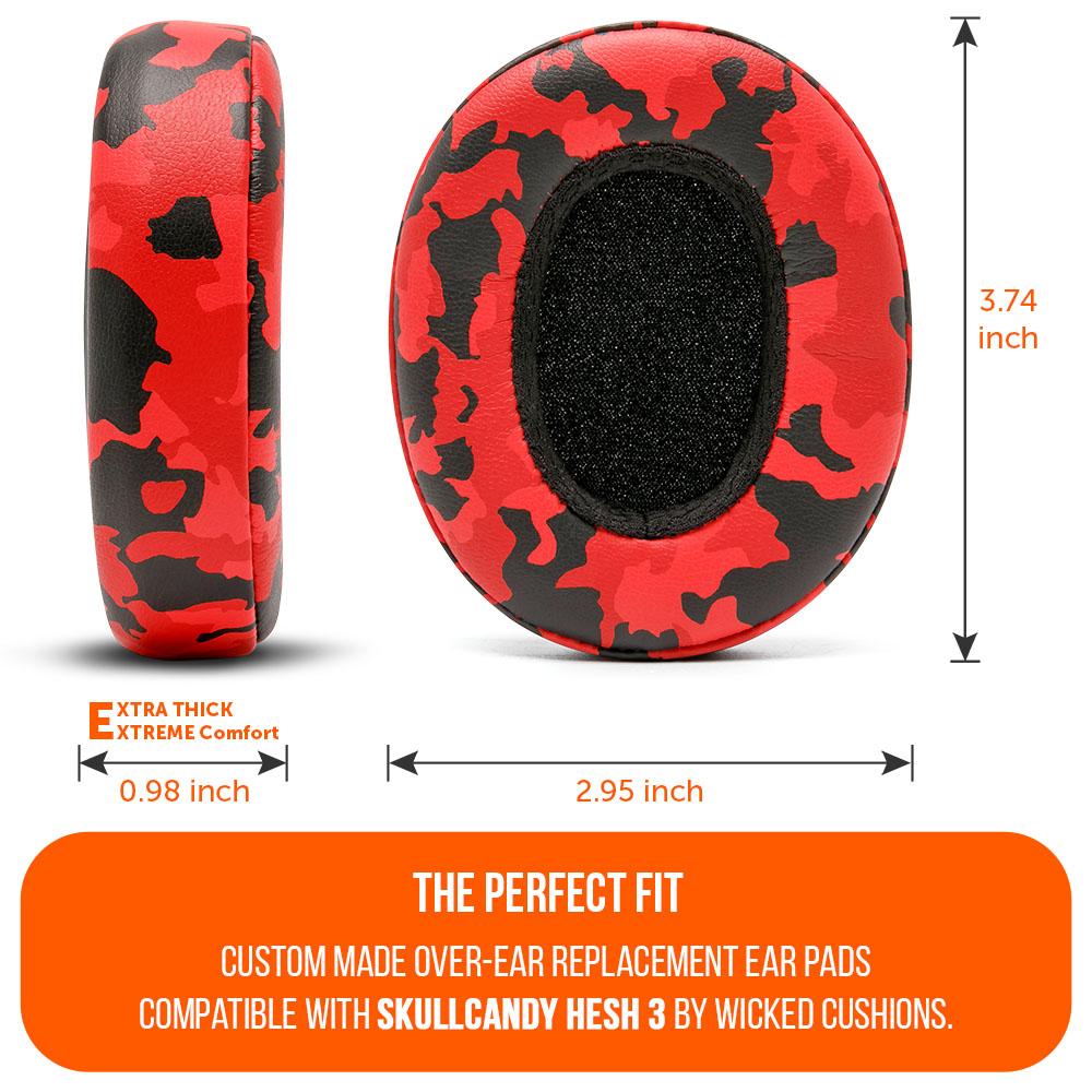 Skullcandy Hesh 3 Replacement Earpads PU Leather Over-Ear Cushions