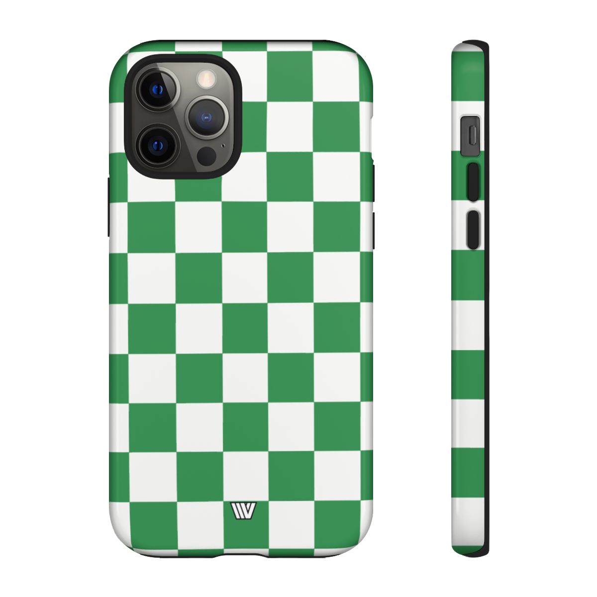 Green White Checkerboard Tough Phone Case