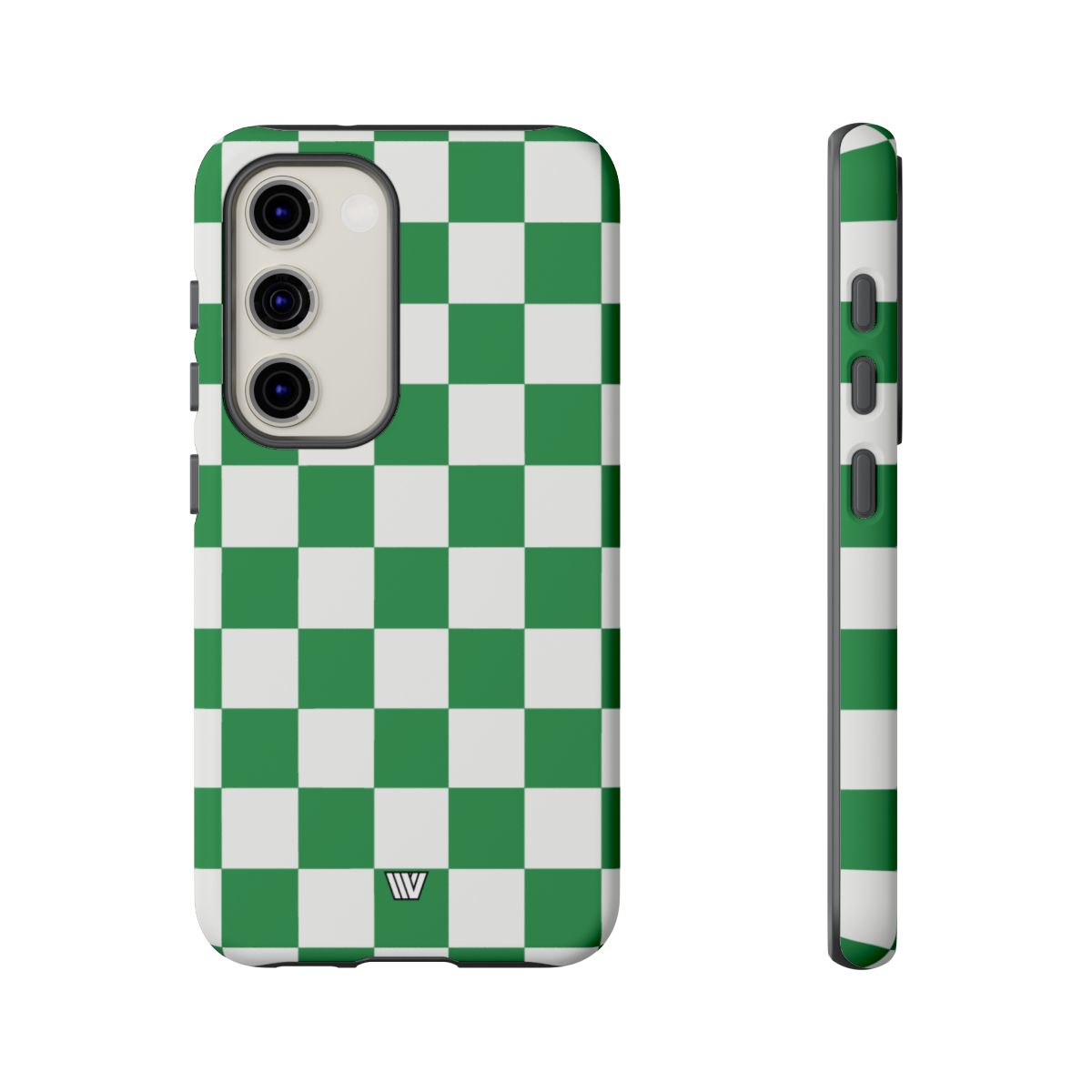 Green White Checkerboard Tough Phone Case