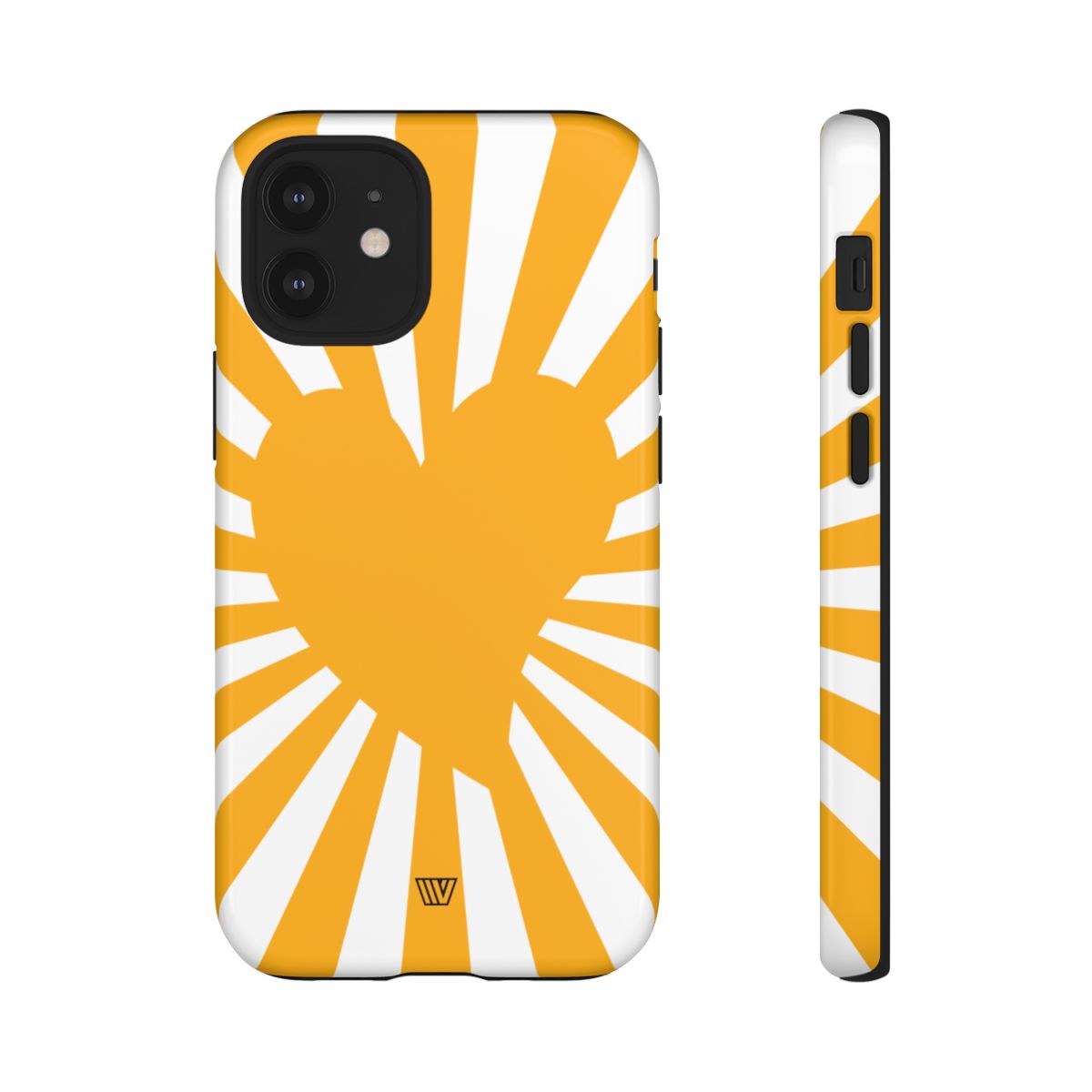 Heart Sun Rays Tough Phone Case with Impact Resistance