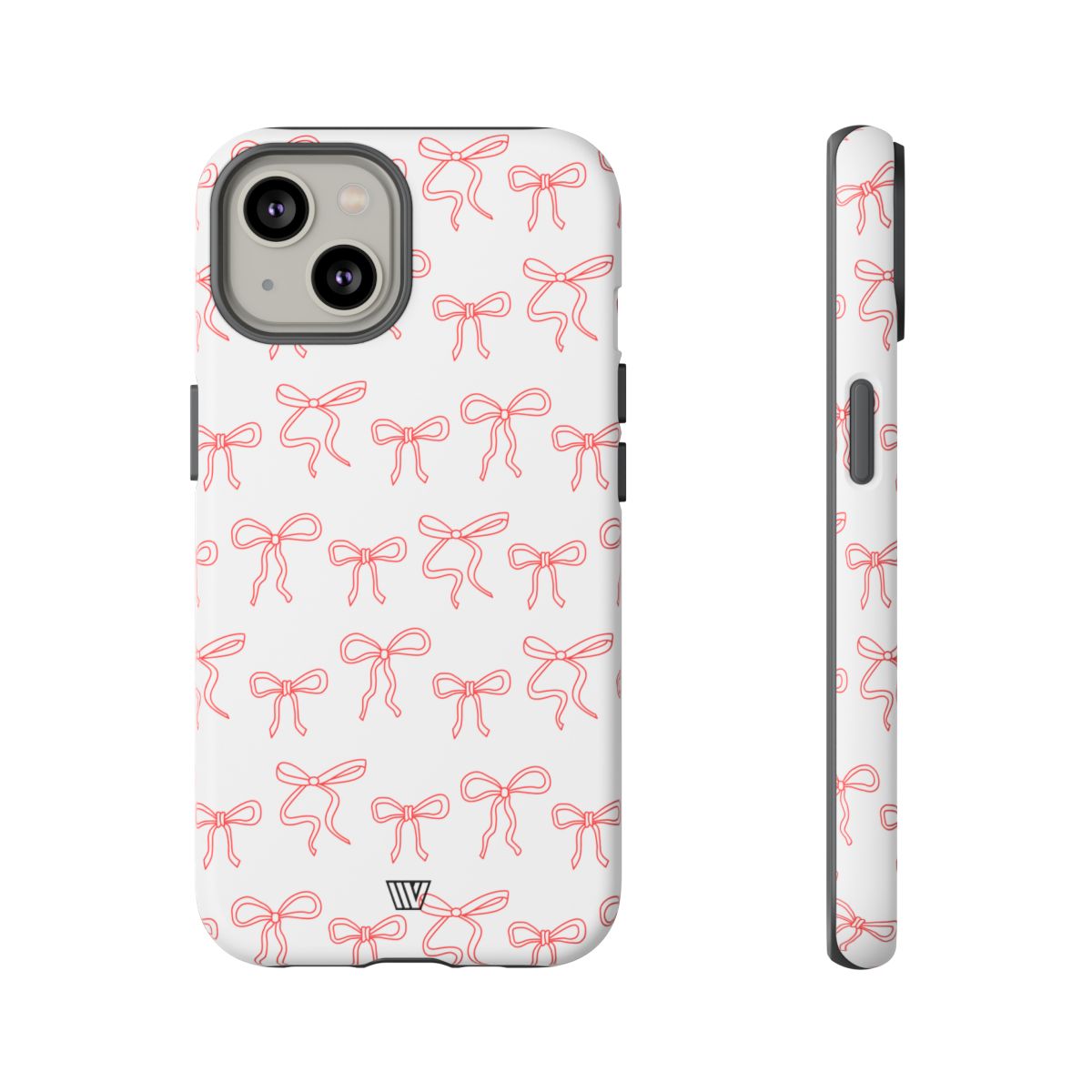 Red Ribbon Tough Phone Case Dual-Layer Impact Resistant Trovvve