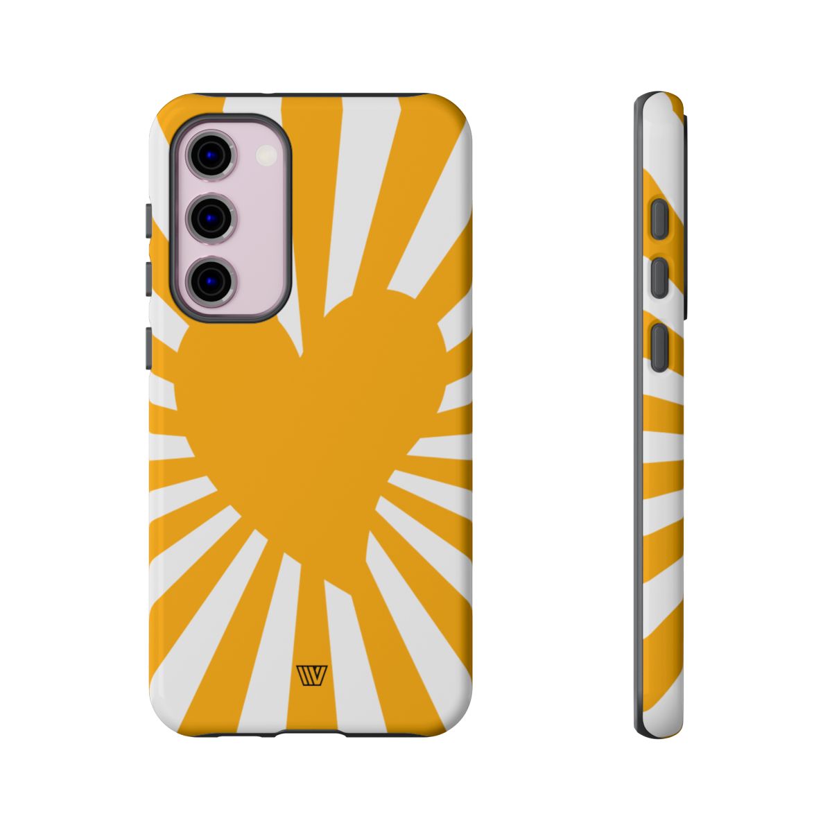 Heart Sun Rays Tough Phone Case with Impact Resistance