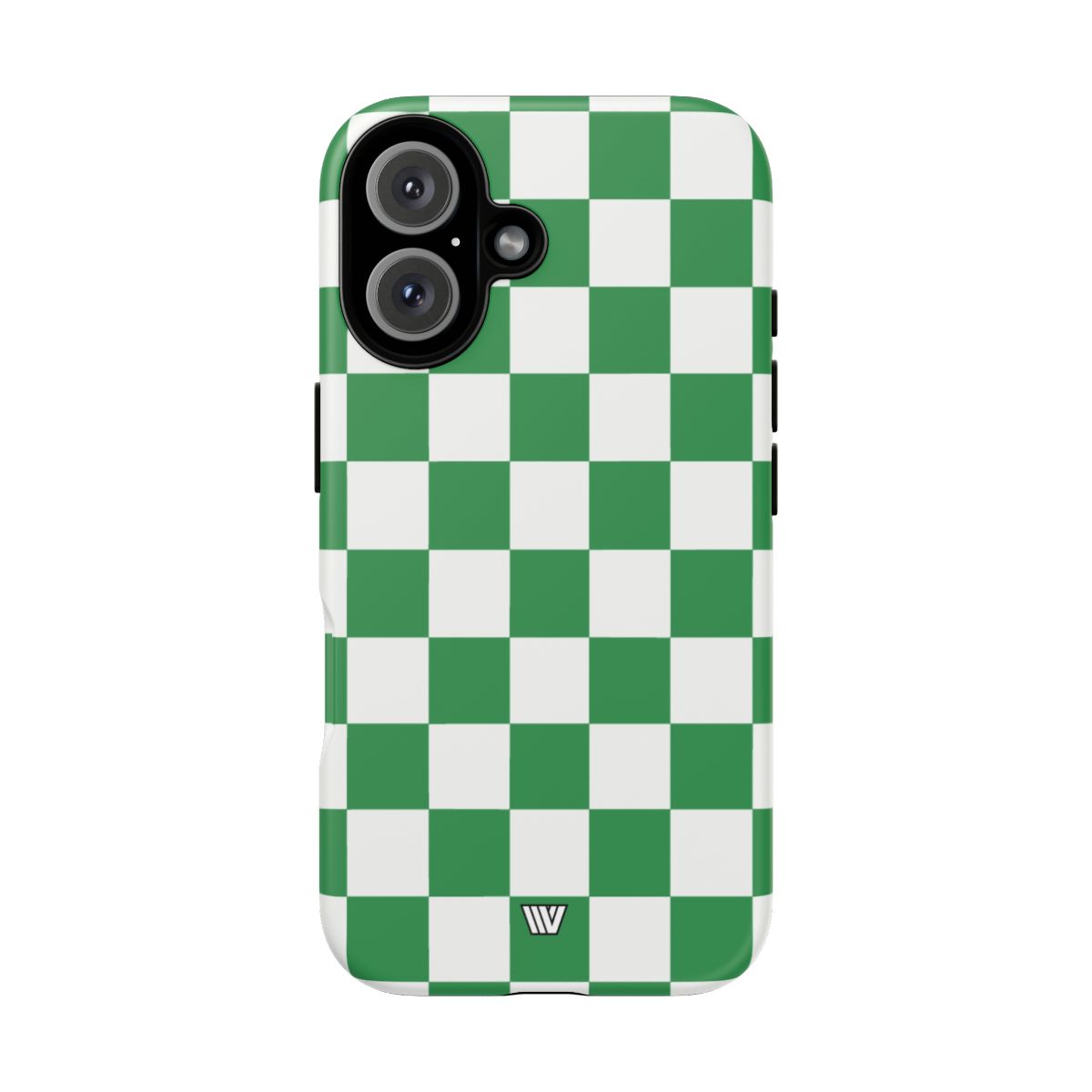 Green White Checkerboard Tough Phone Case