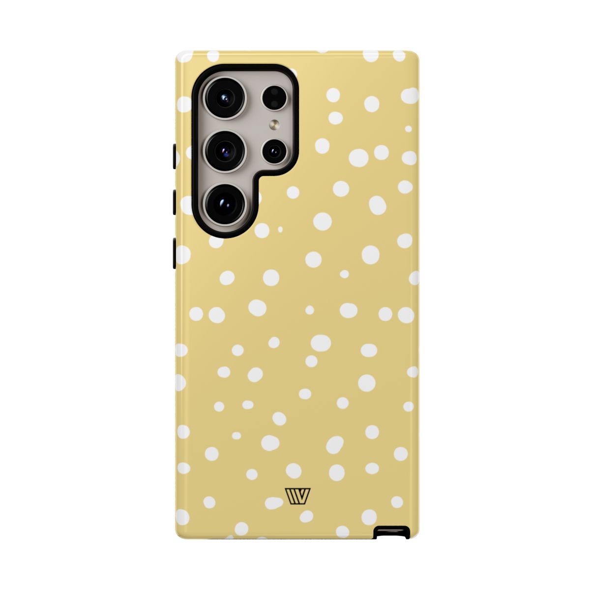 Muted Yellow Dots Tough Phone Case with Impact-Resistant Design