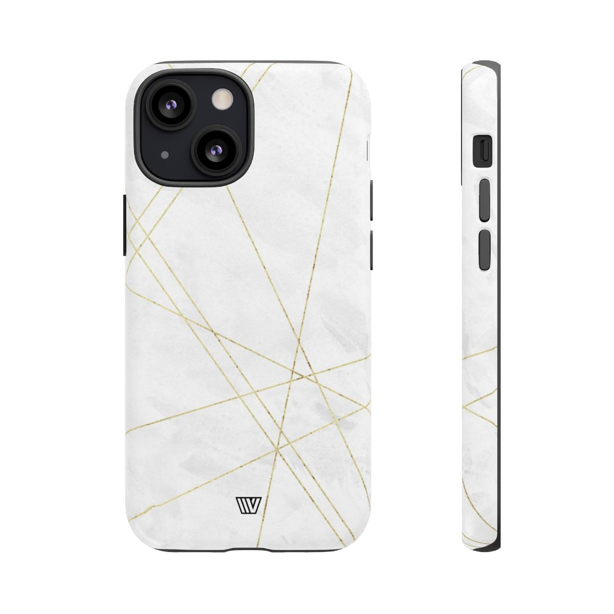 Tough Phone Case Impact Resistant Dual-Layer Shell GOLD LINES