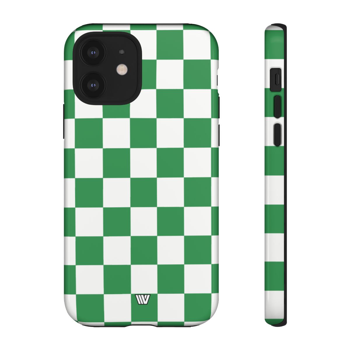 Green White Checkerboard Tough Phone Case