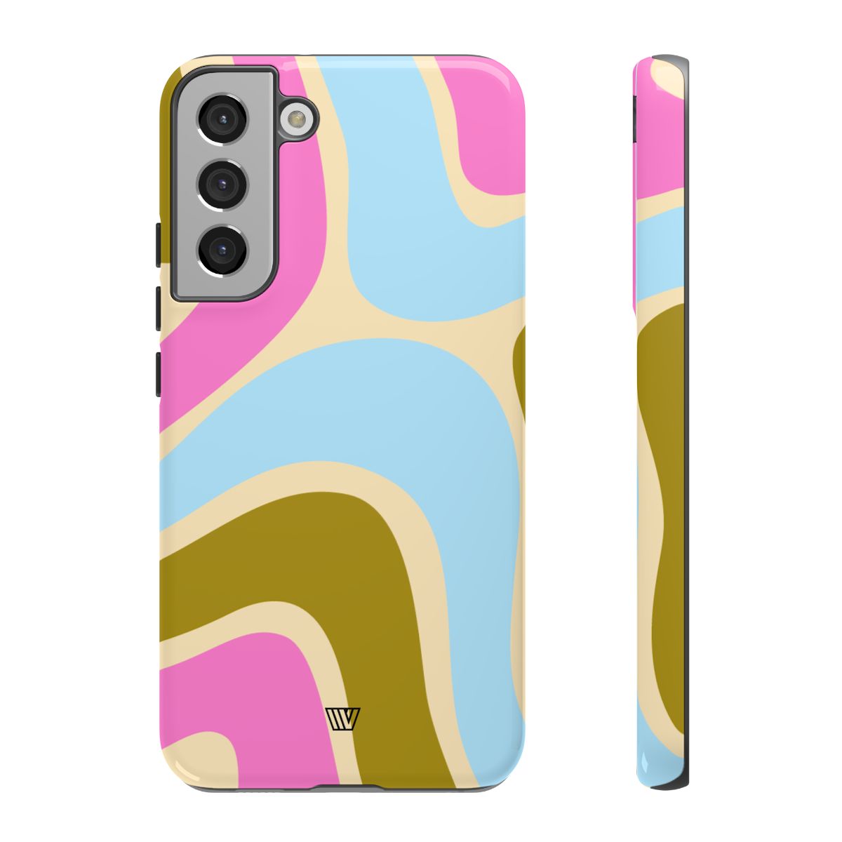 Tough Phone Case Large Groovy Waves Polycarbonate Shell