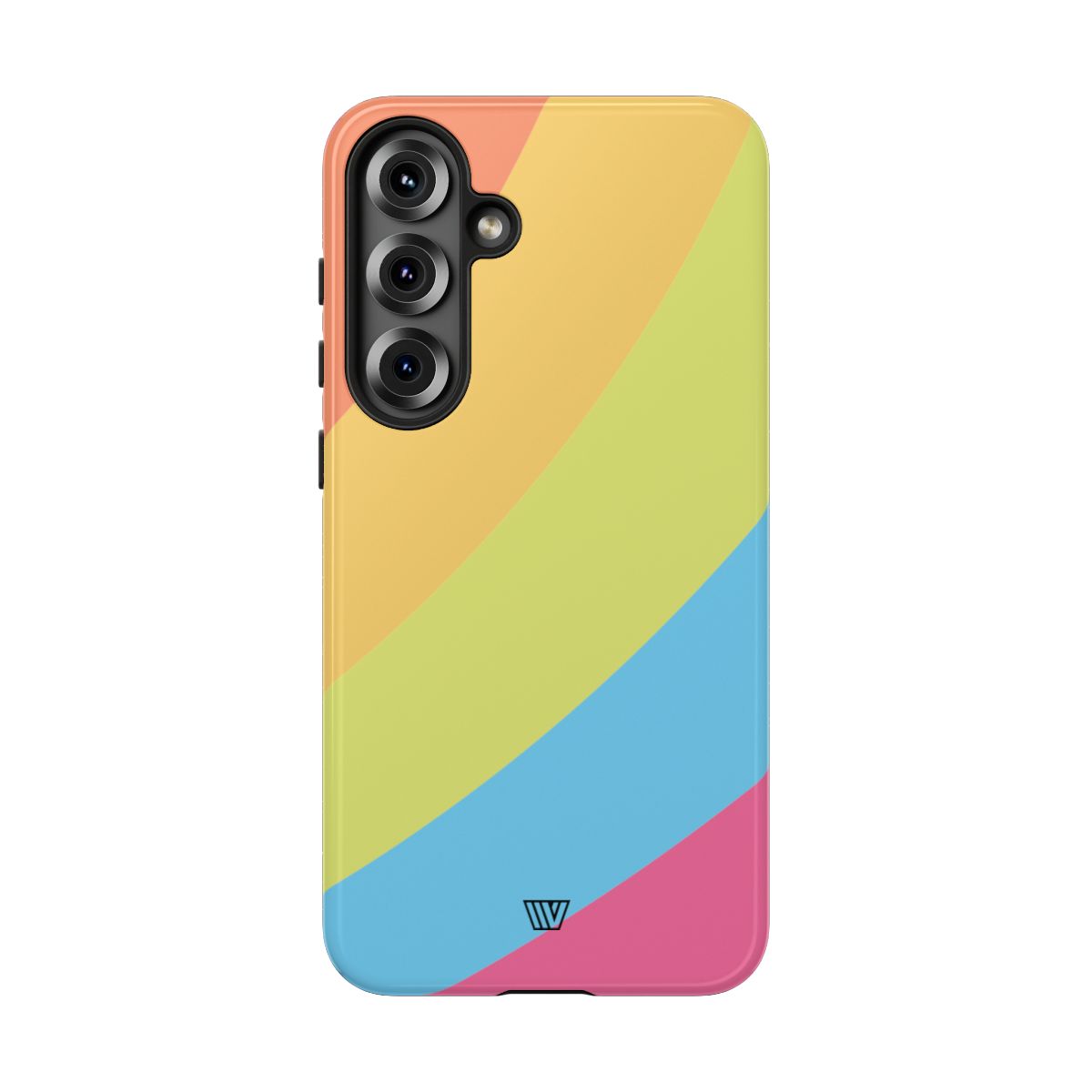 Neon Rainbow Tough Phone Case Dual-Layer Protective Shell