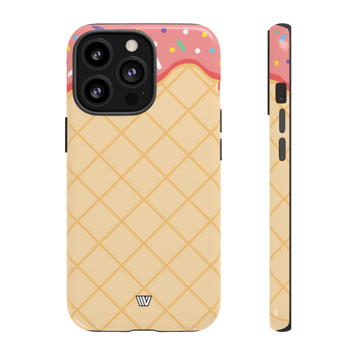 Ice Cream Cone Tough Phone Case Dual-Layer Protection