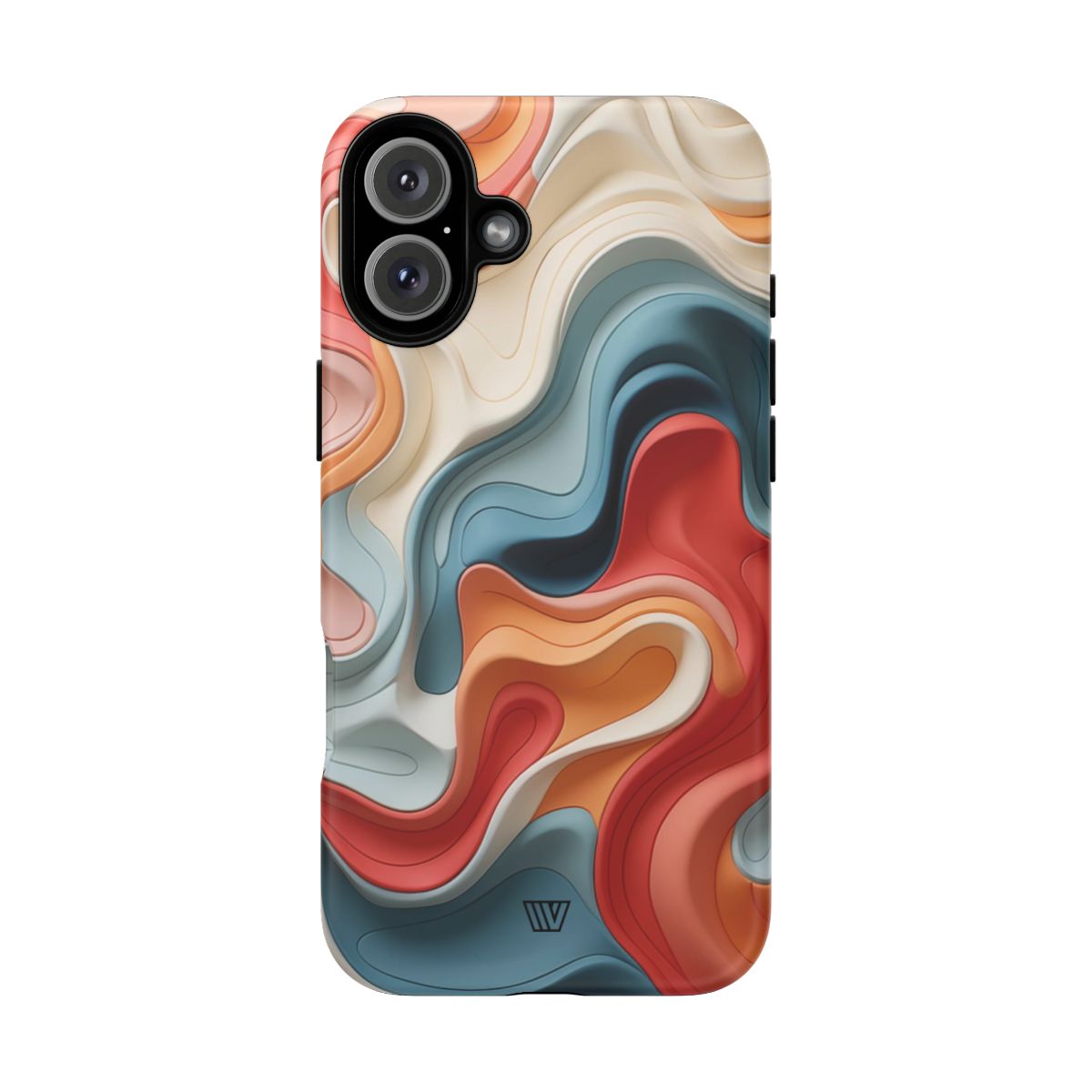 3D Colorful Clay Tough Phone Case