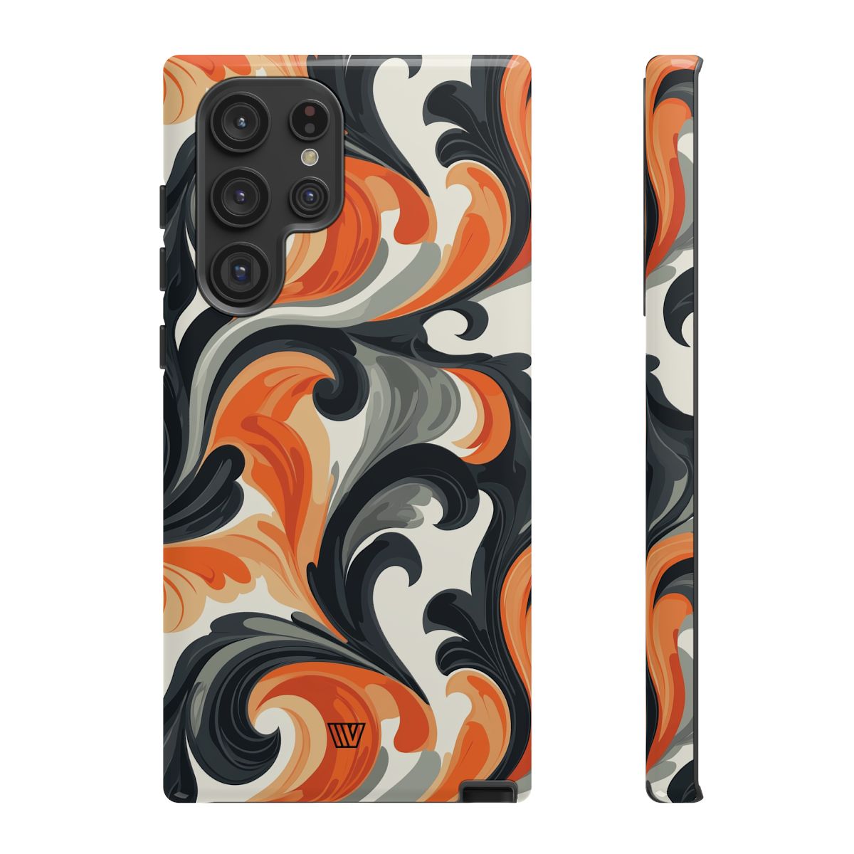 Tough Phone Case Baroque Swirl Polycarbonate Shell Trovvve