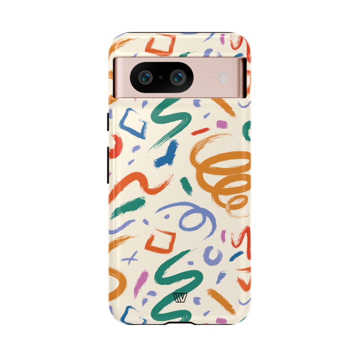 Doodle Brush Strokes Tough Phone Case