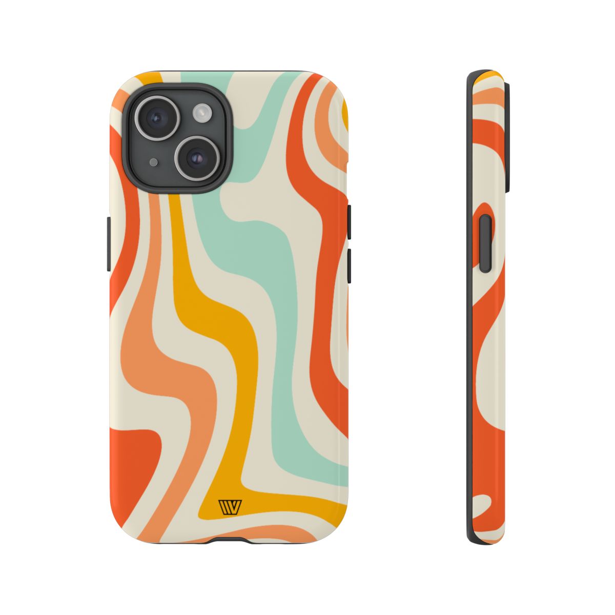 Retro Groovy Swirls Tough Phone Case
