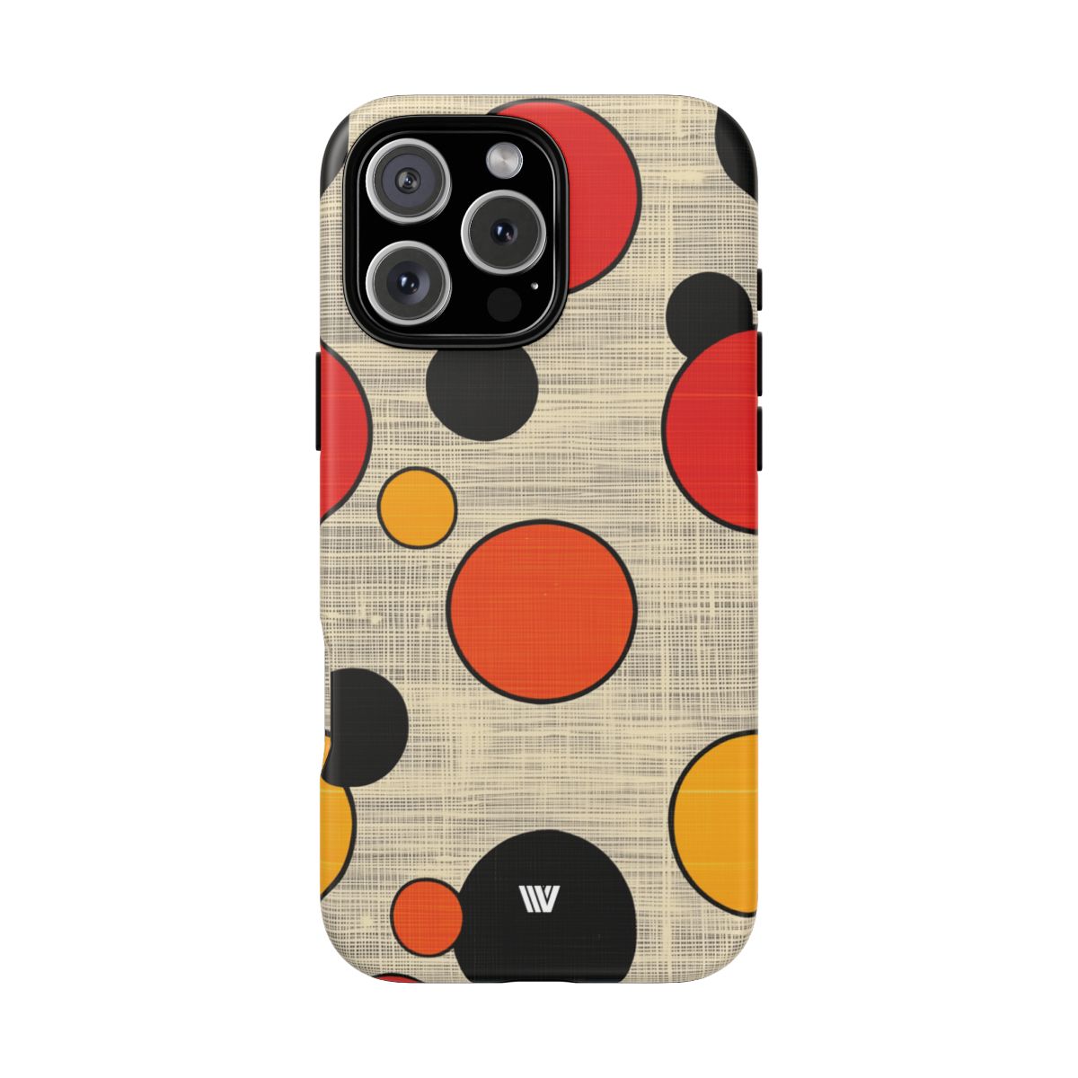 Tough Phone Case Mid-Century Dots Protective Cover