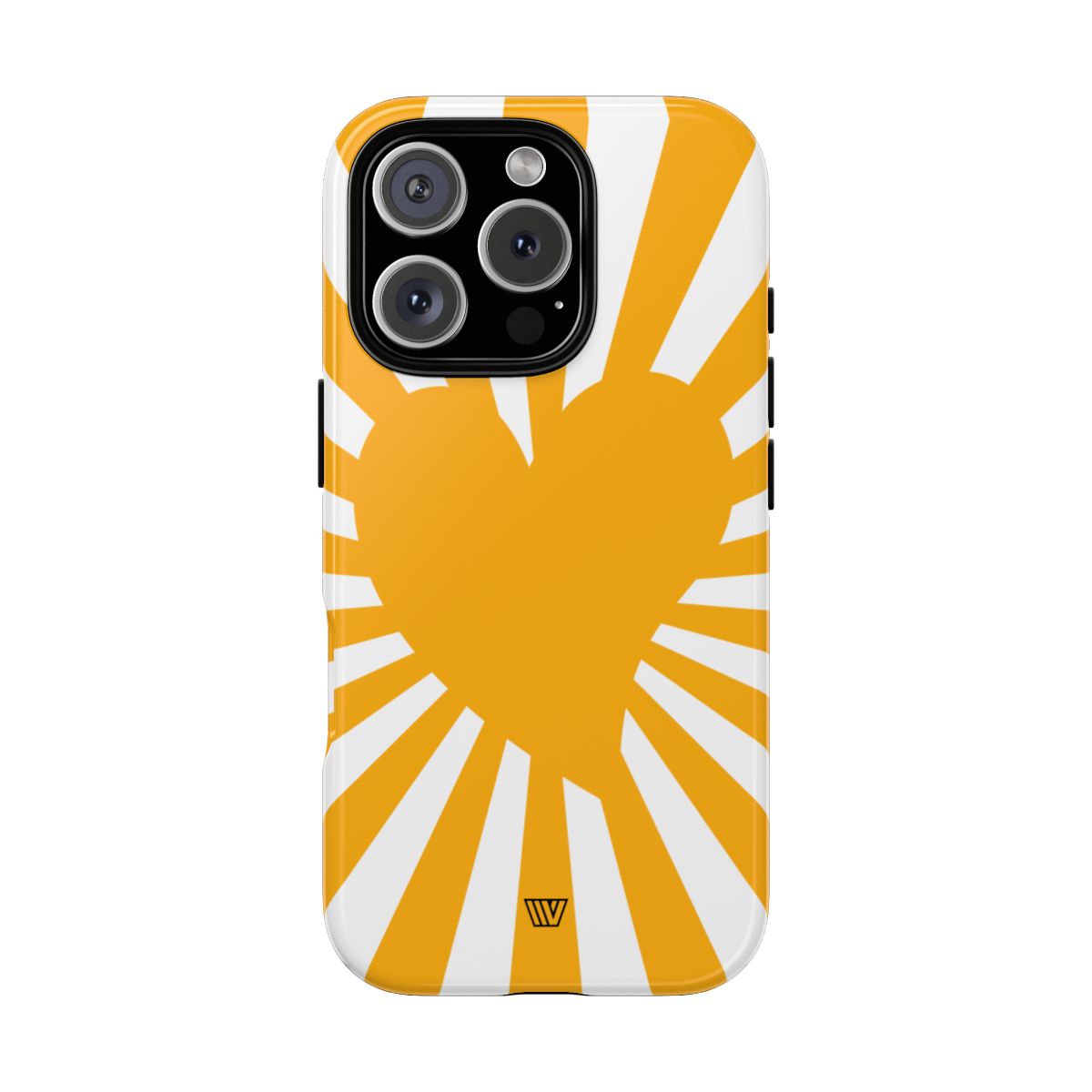 Heart Sun Rays Tough Phone Case with Impact Resistance
