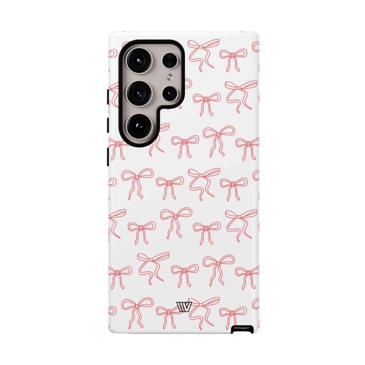 Red Ribbon Tough Phone Case Dual-Layer Impact Resistant Trovvve