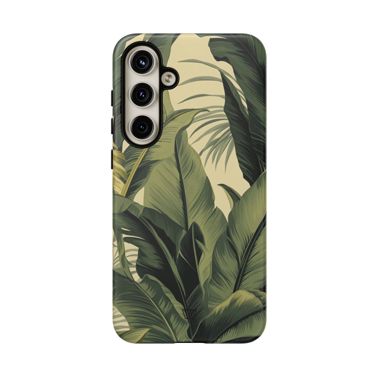 Tropical Leaves Tough Phone Case Dual-Layer Protection