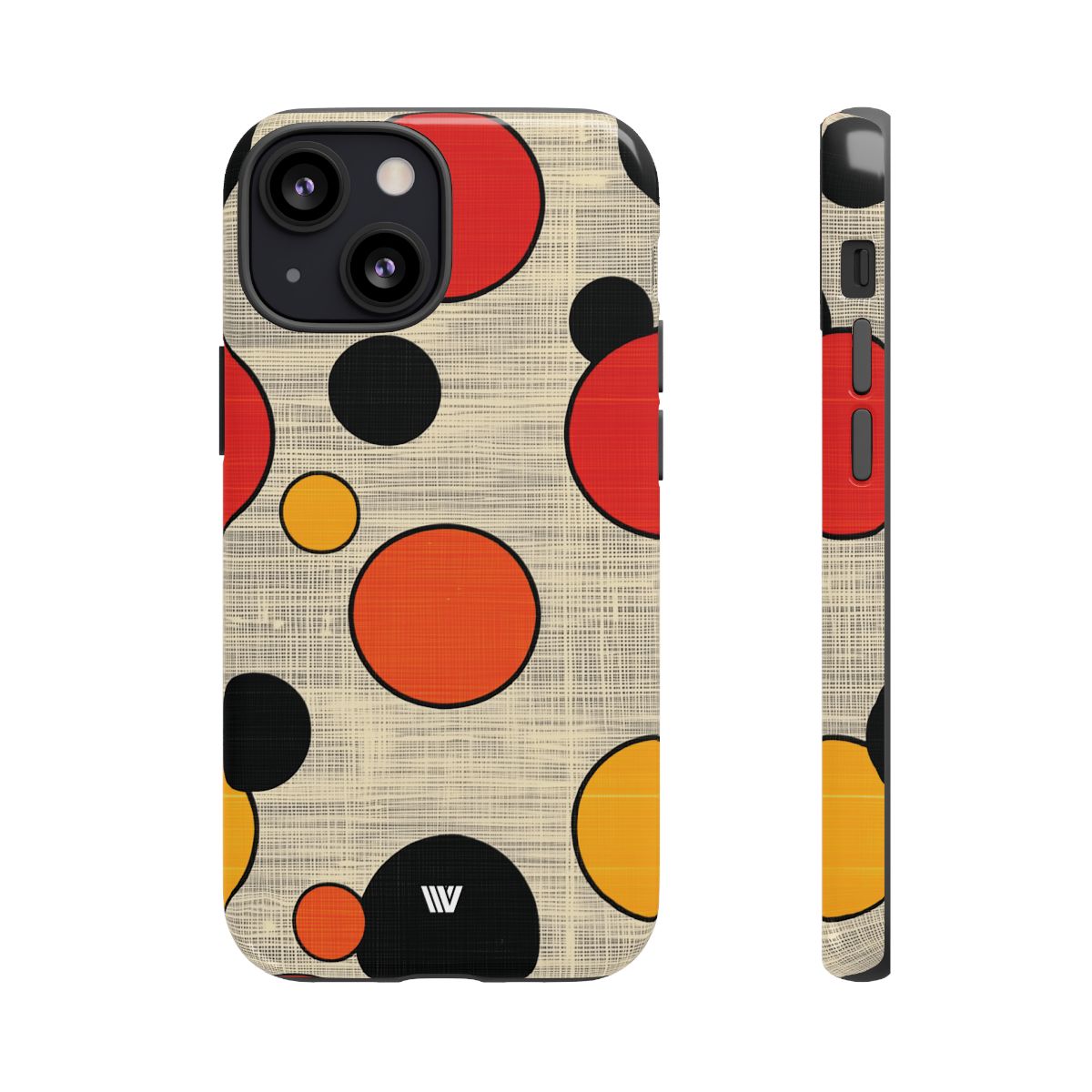 Tough Phone Case Mid-Century Dots Protective Cover