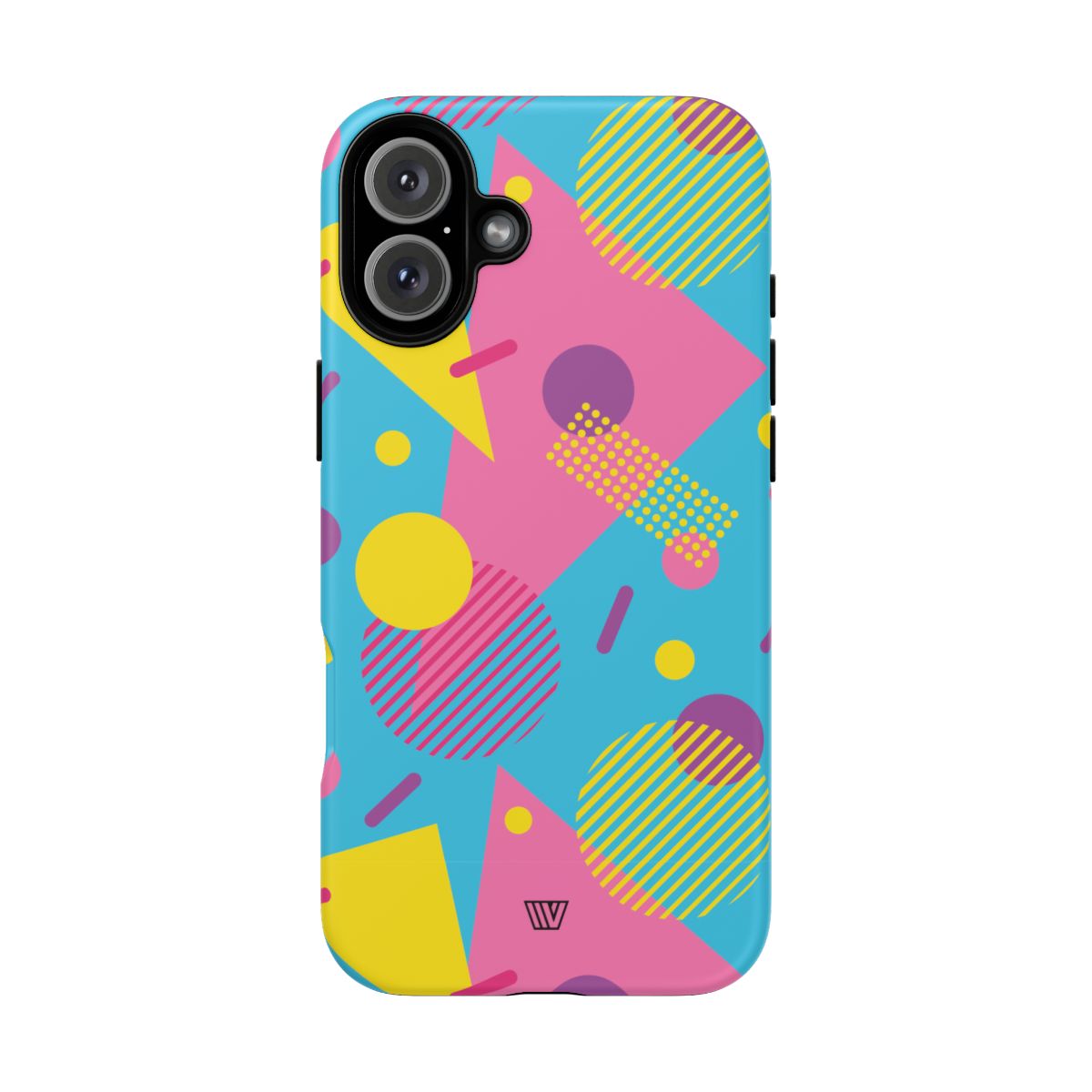 Retro Pattern Light Blue Tough Phone Case