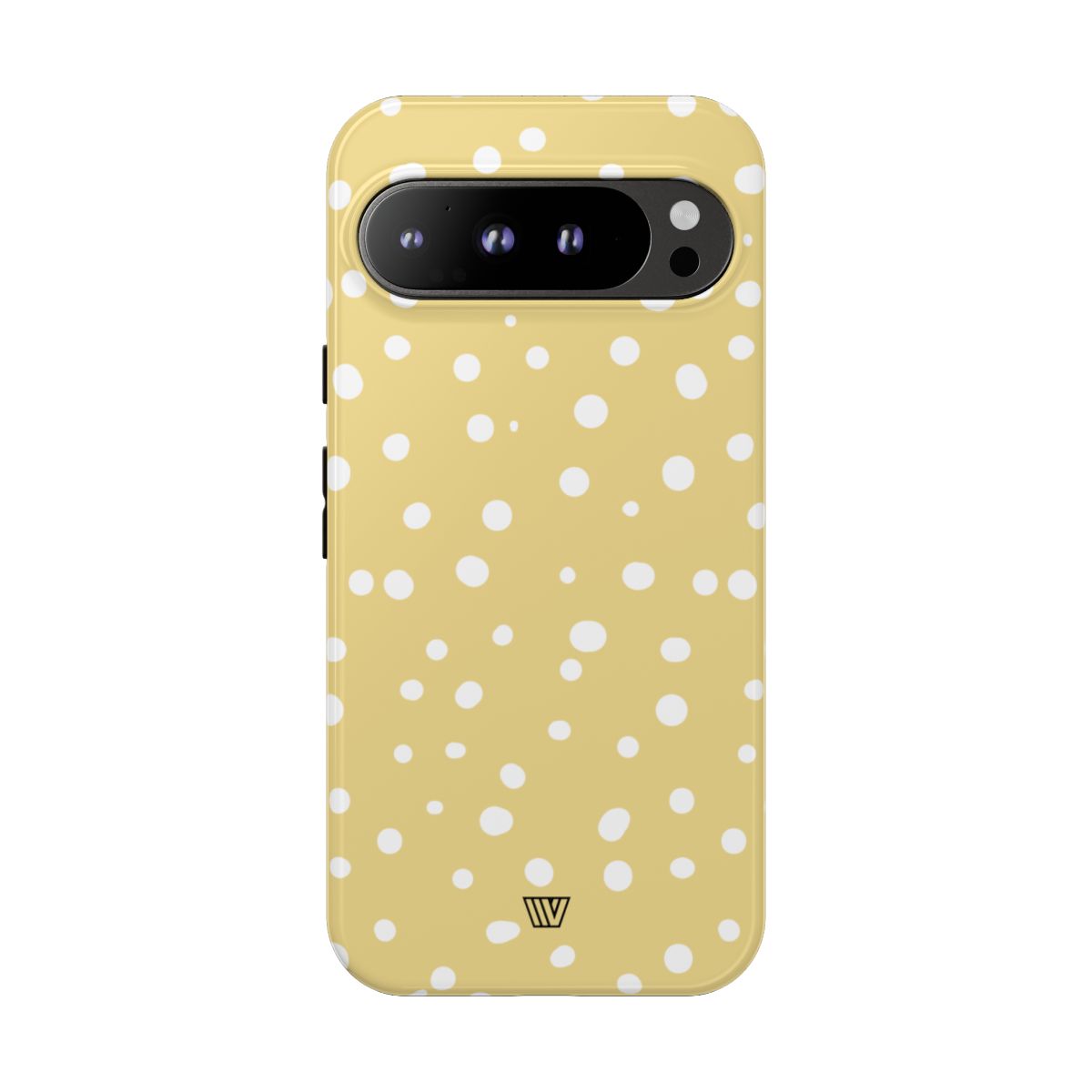 Muted Yellow Dots Tough Phone Case with Impact-Resistant Design