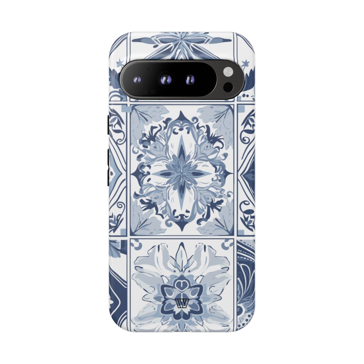 Blue White Tile Tough Impact-Resistant Phone Case
