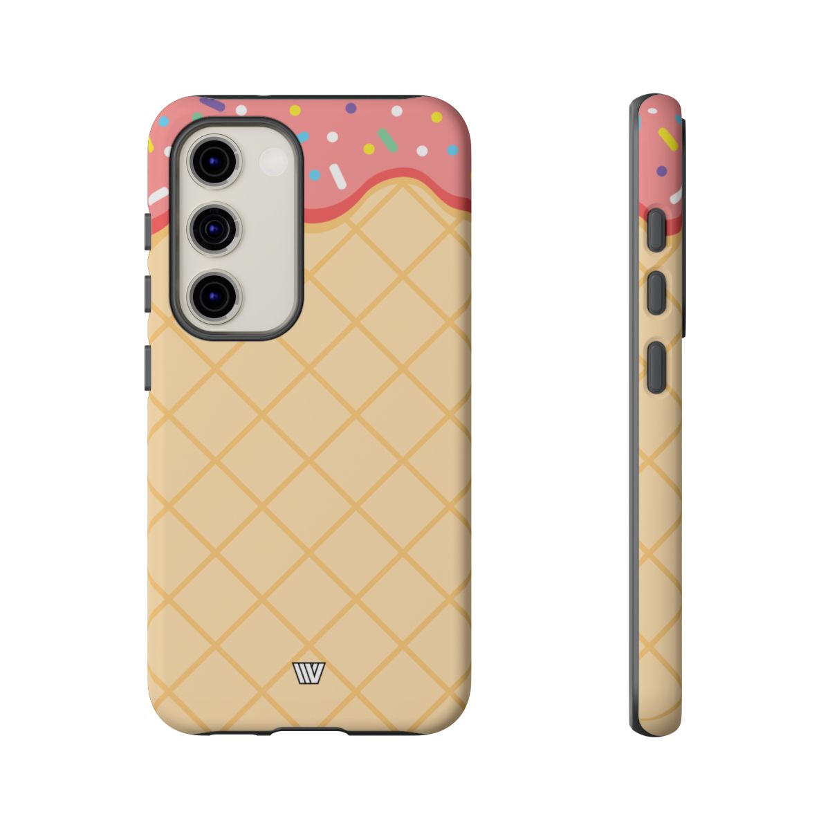 Ice Cream Cone Tough Phone Case Dual-Layer Protection