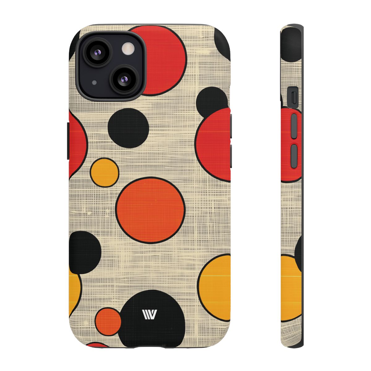 Tough Phone Case Mid-Century Dots Protective Cover