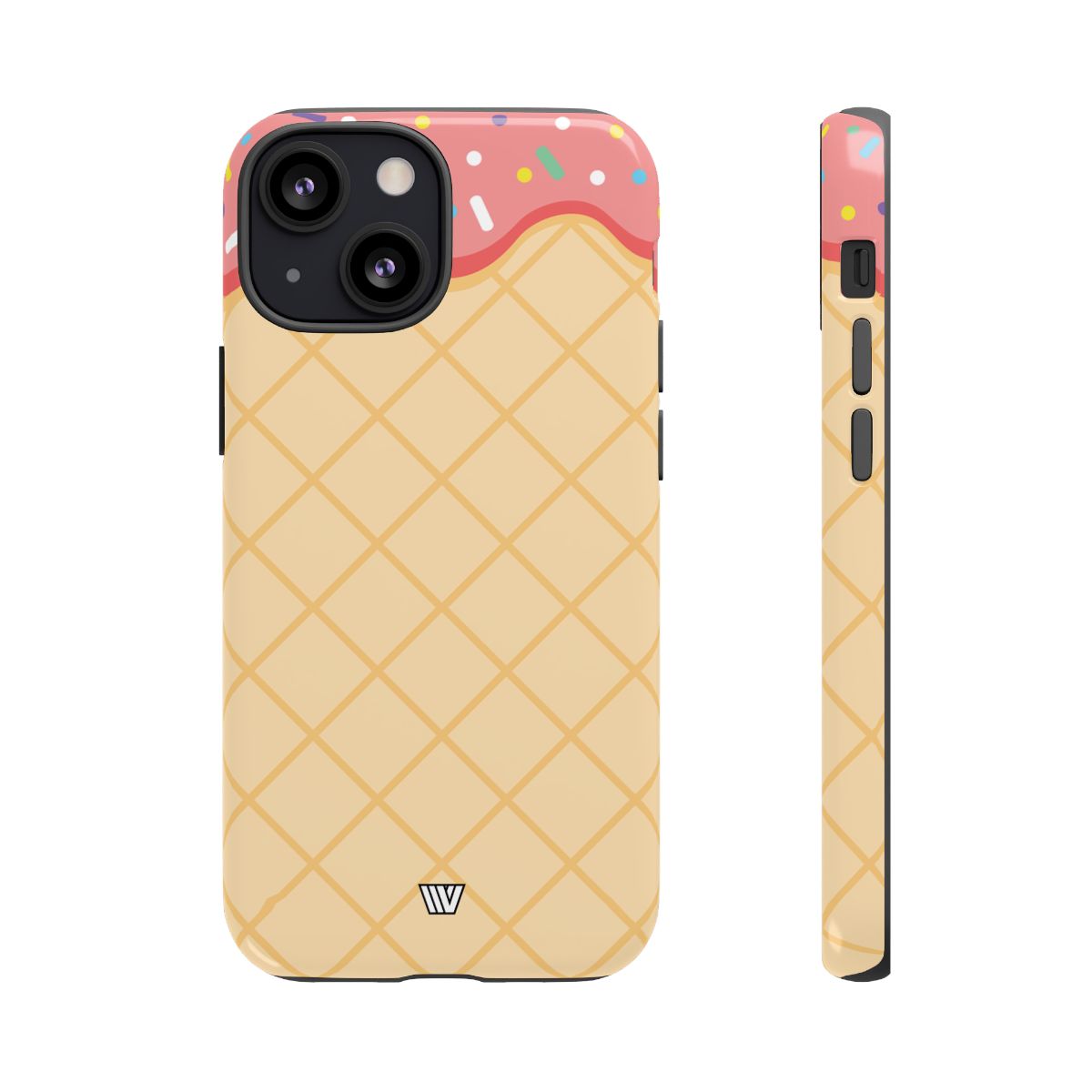 Ice Cream Cone Tough Phone Case Dual-Layer Protection