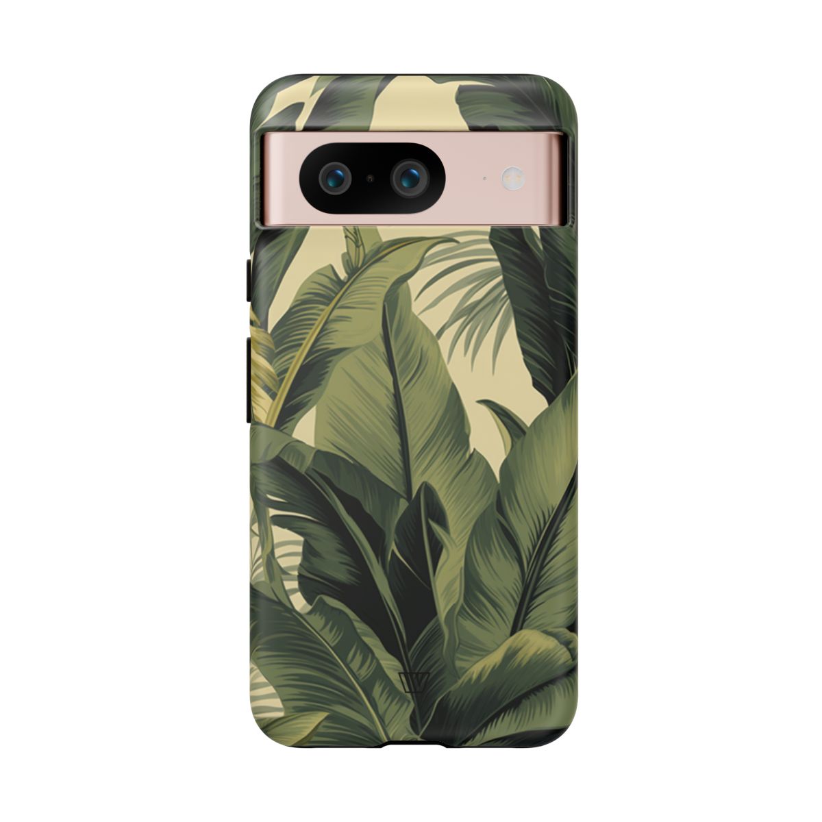 Tropical Leaves Tough Phone Case Dual-Layer Protection