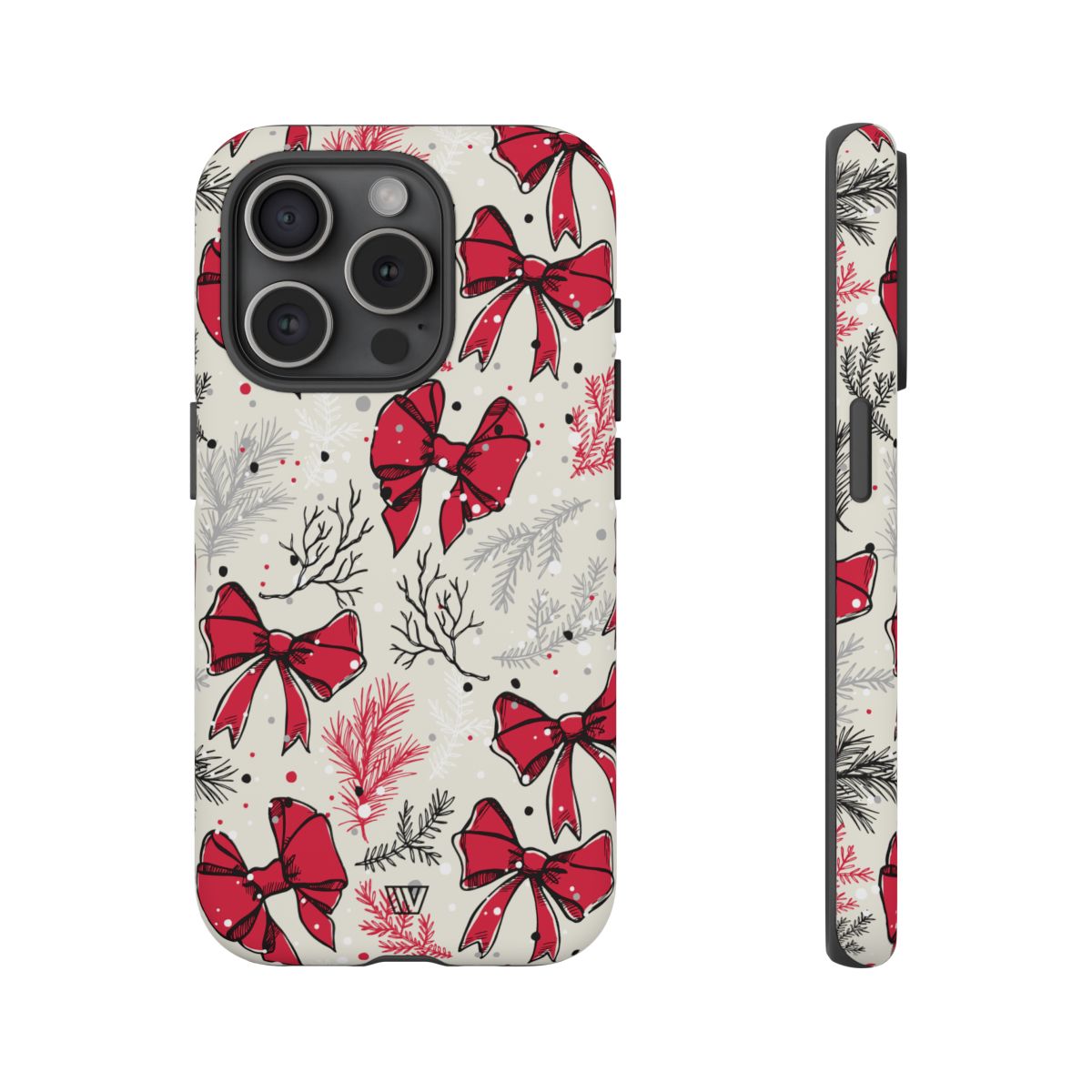 Tough Phone Case Impact-Resistant Dual Layer WINTER BOWS