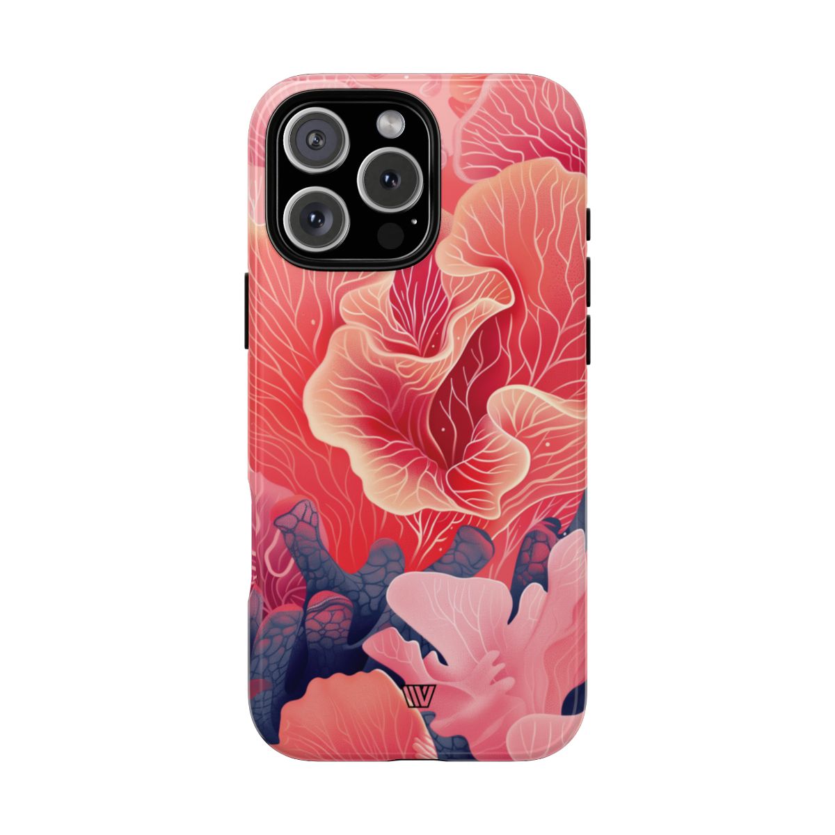 Pink Coral Tough Phone Case Dual-Layer Protection