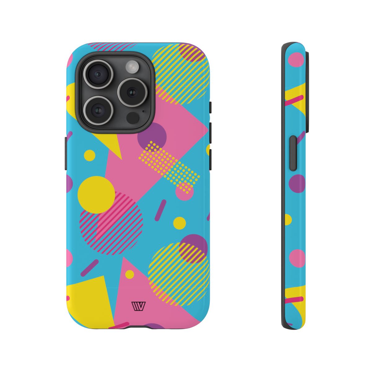 Retro Pattern Light Blue Tough Phone Case
