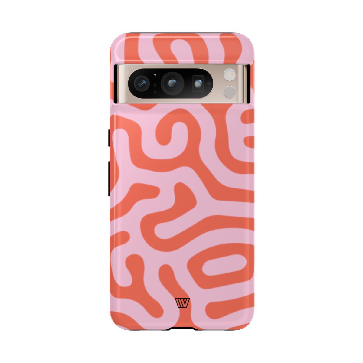 Tough Phone Case Dual-Layer Protection CORAL ORGANIC LINES