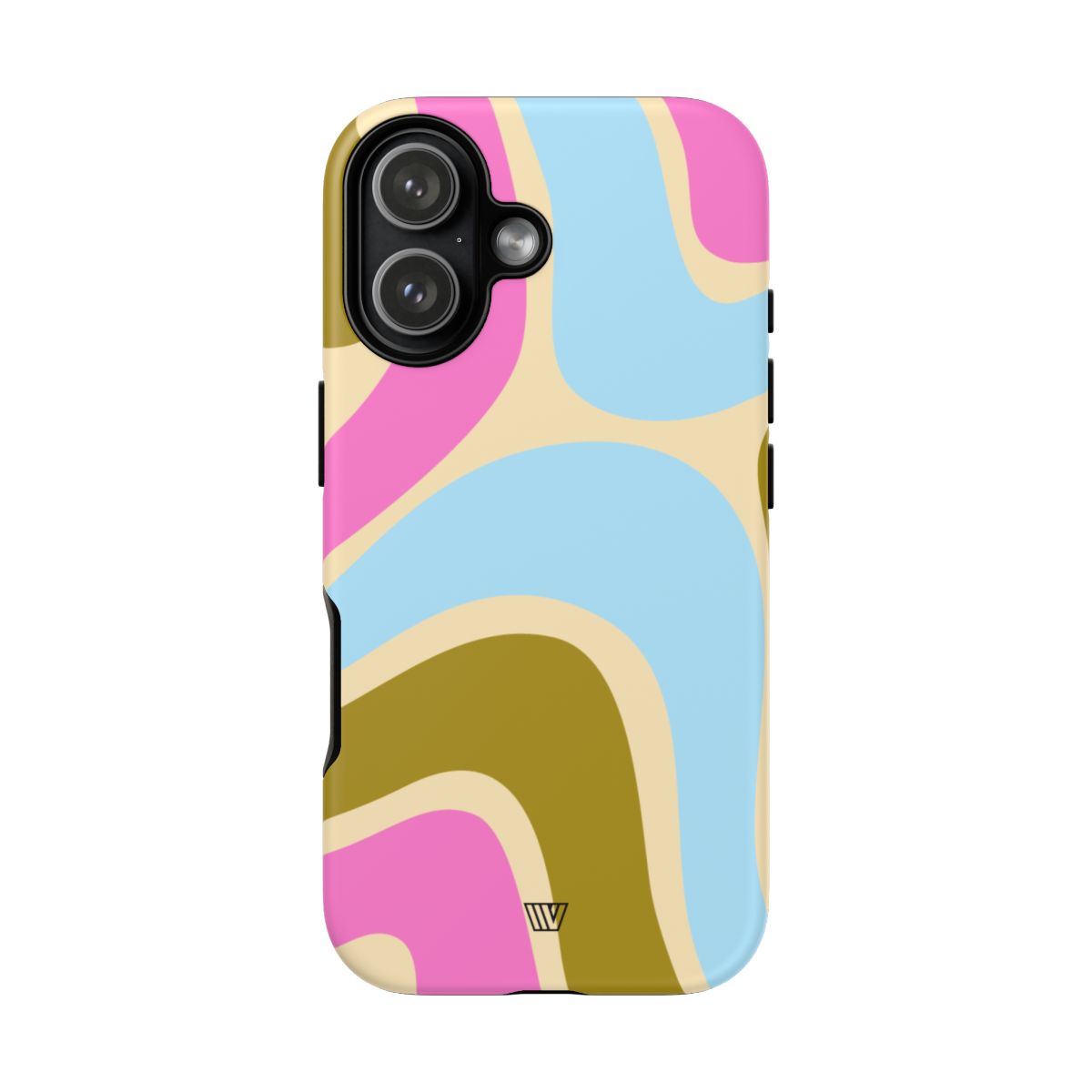 Tough Phone Case Large Groovy Waves Polycarbonate Shell